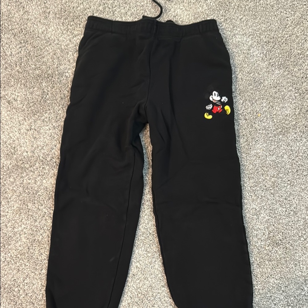 Disney Black Mickey Mouse Sweatpants